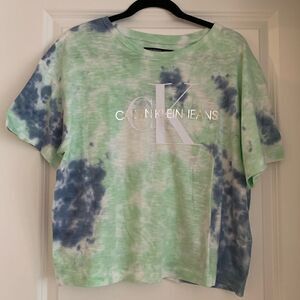 Calvin Klein | Oversized Tie-Dye Vintage Logo Tee